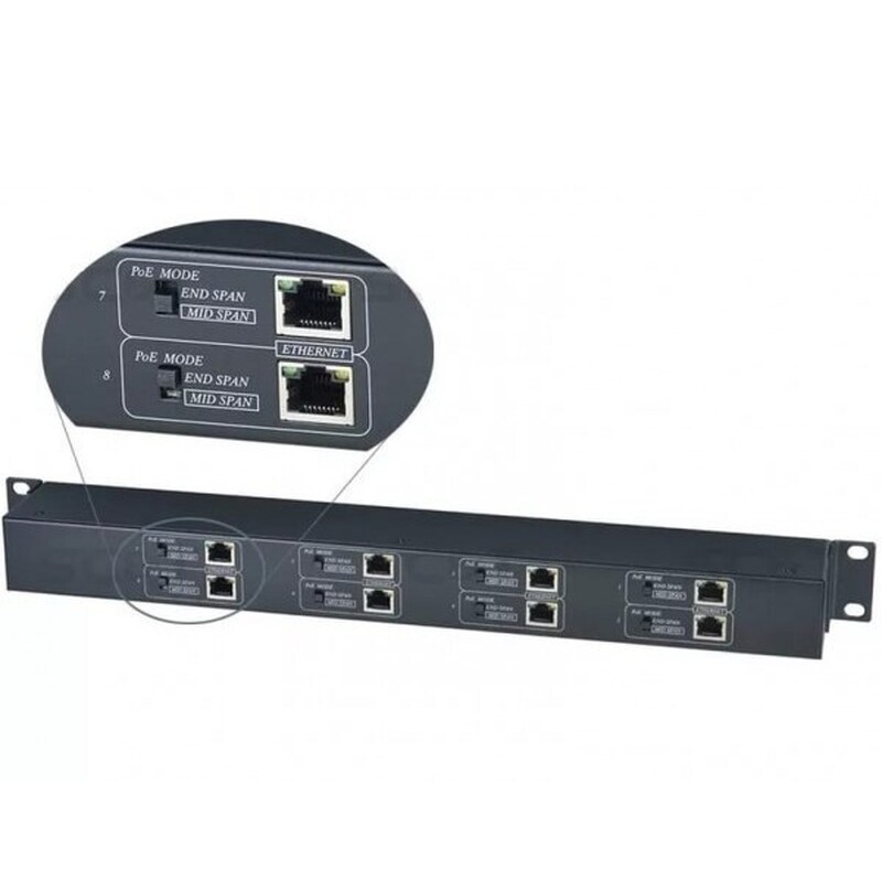 Приёмник Ethernet с PoE IP08P